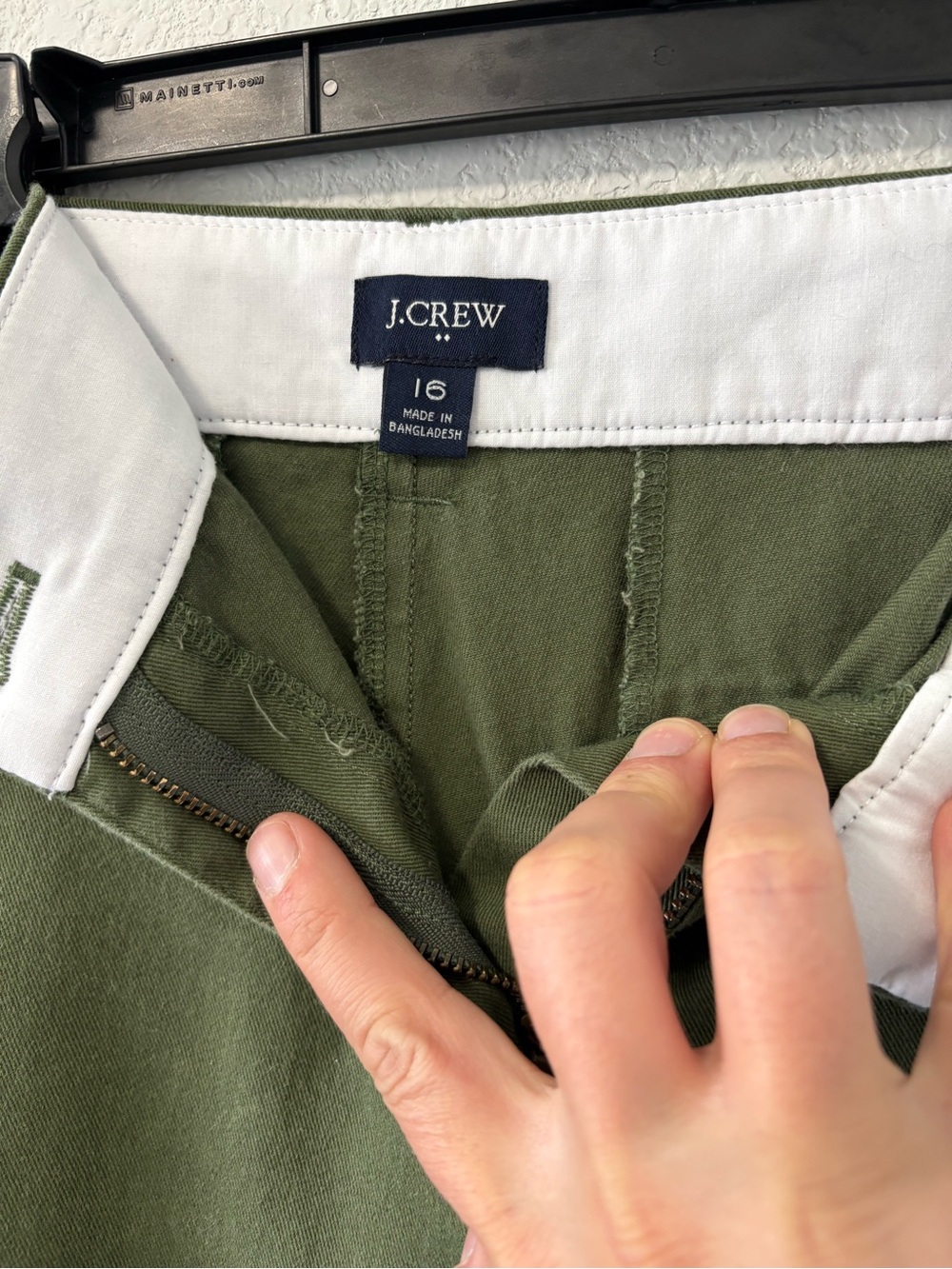 J. Crew Womens Size 16 Olive Green Chino Shorts 100% Cotton Casual - Picture 3 of 9